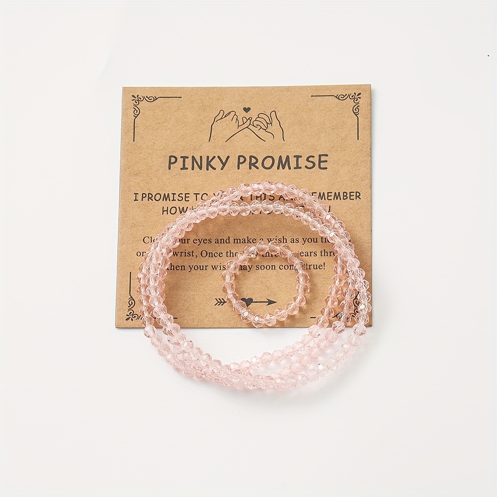 Bohemian Crystal Handmade Beaded Multi-Layer Bracelet and Ring Set