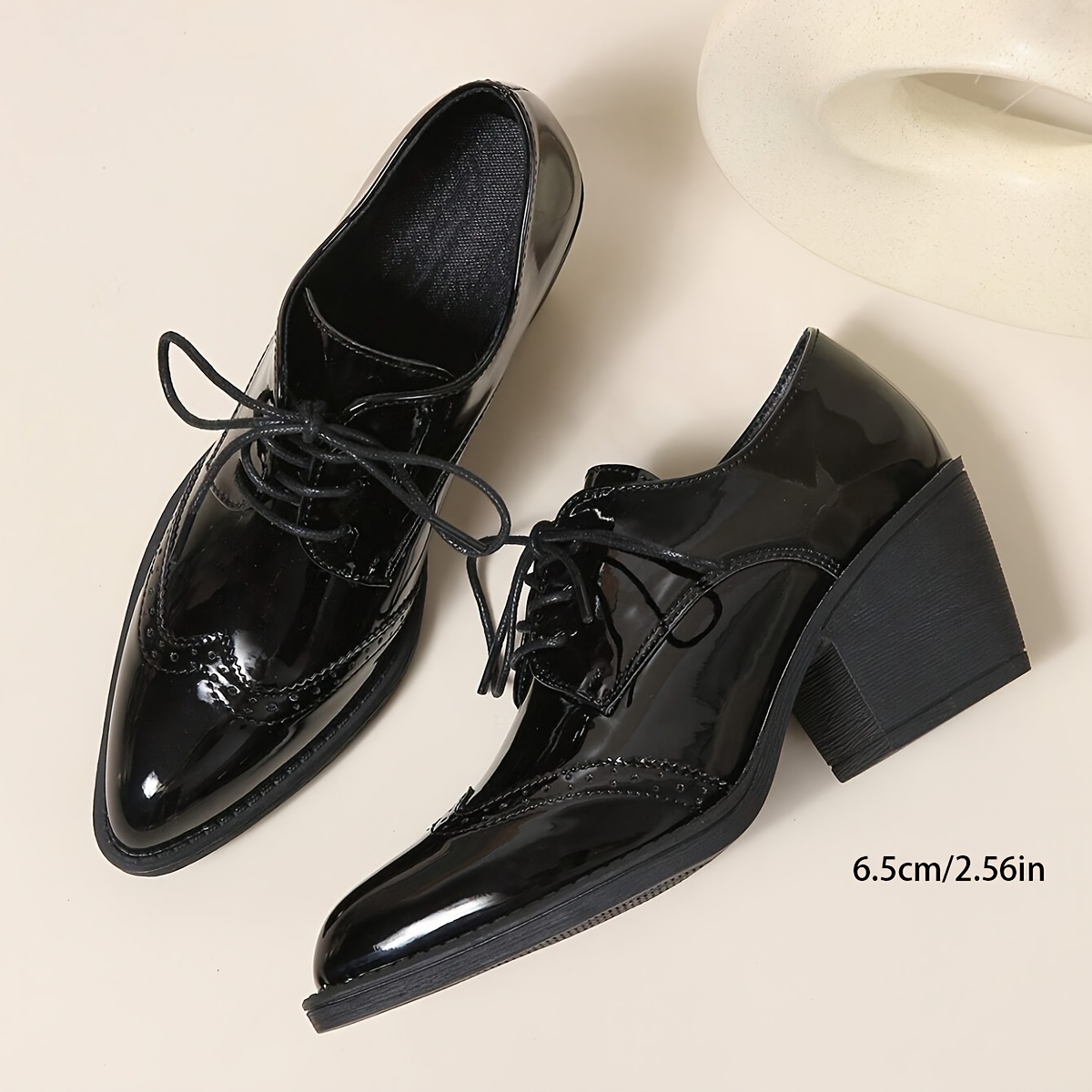 zapatos oxford plataforma negra mujer Temu Uruguay