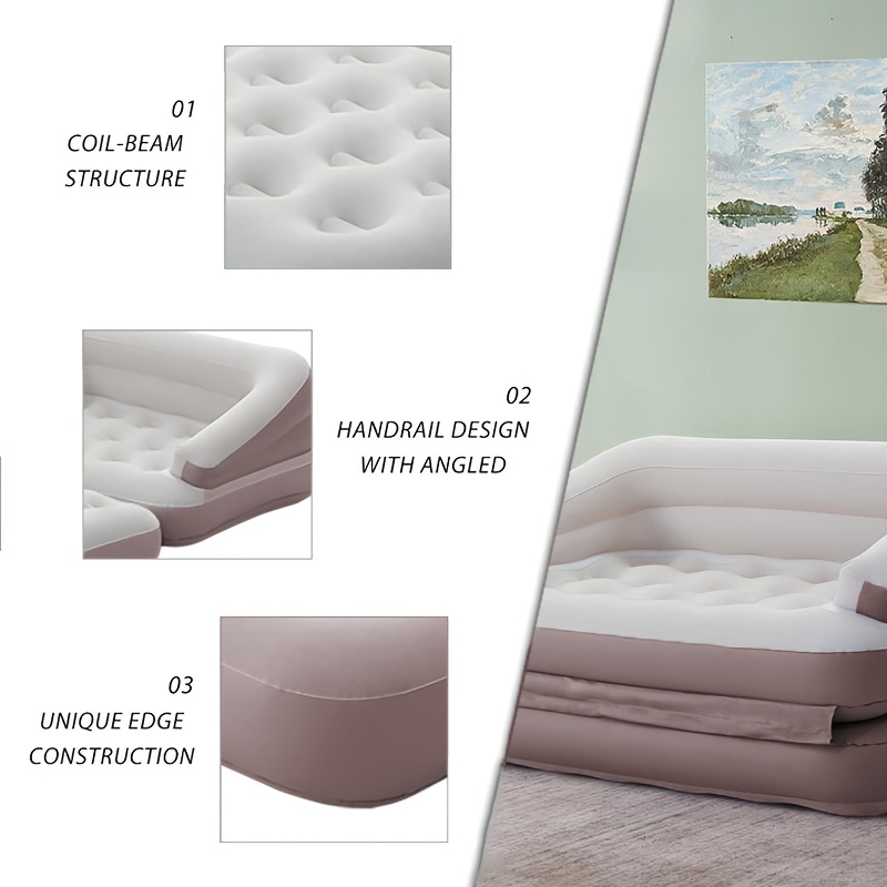 aufblasbares doppelbettsofa camping vielseitiges