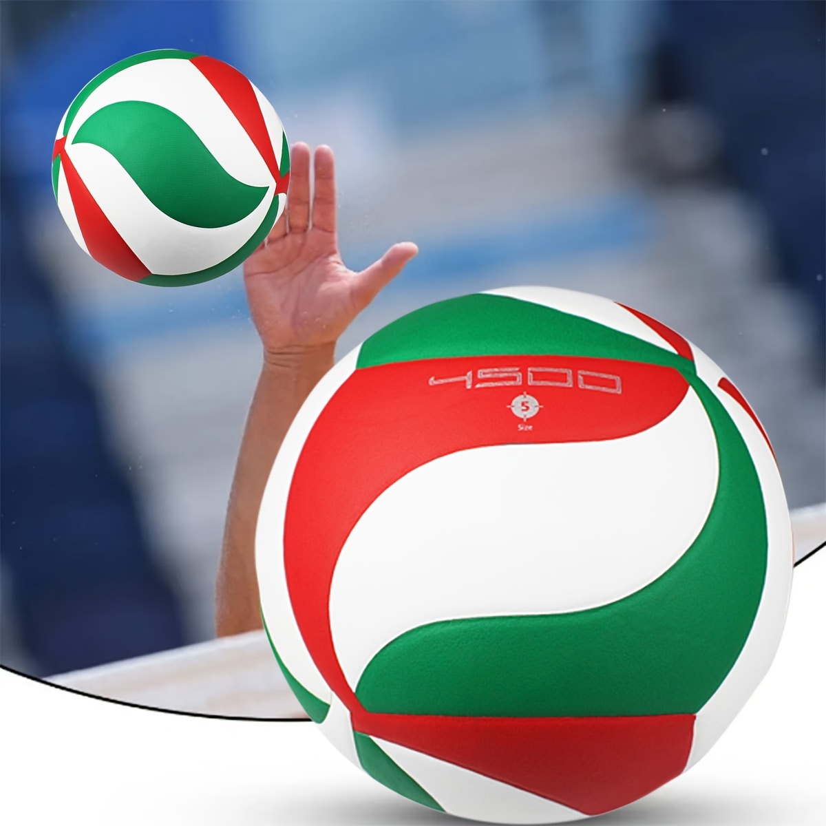 

1 Volleyball, Pu, 18pcs Of Special Shaped Skins, High-end Indoor Volleyball, Used For And Training, Official Size 5