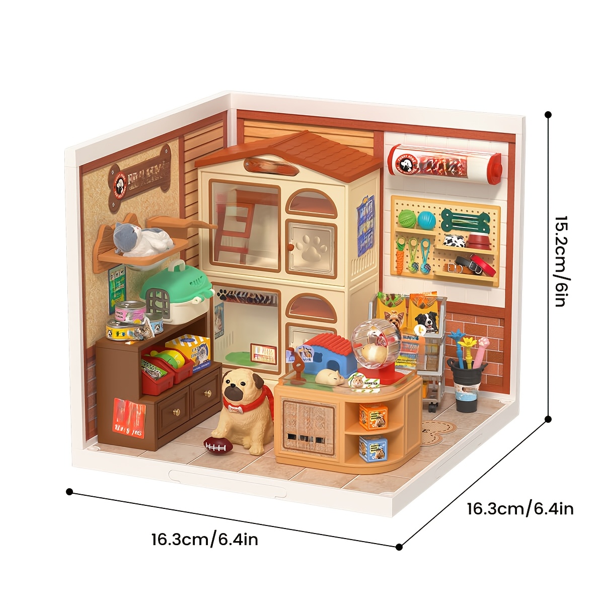 TEMU Robotime Rolife 3d Puzzle Home Diy Miniature House Assembly Gift Model Decor Dw027