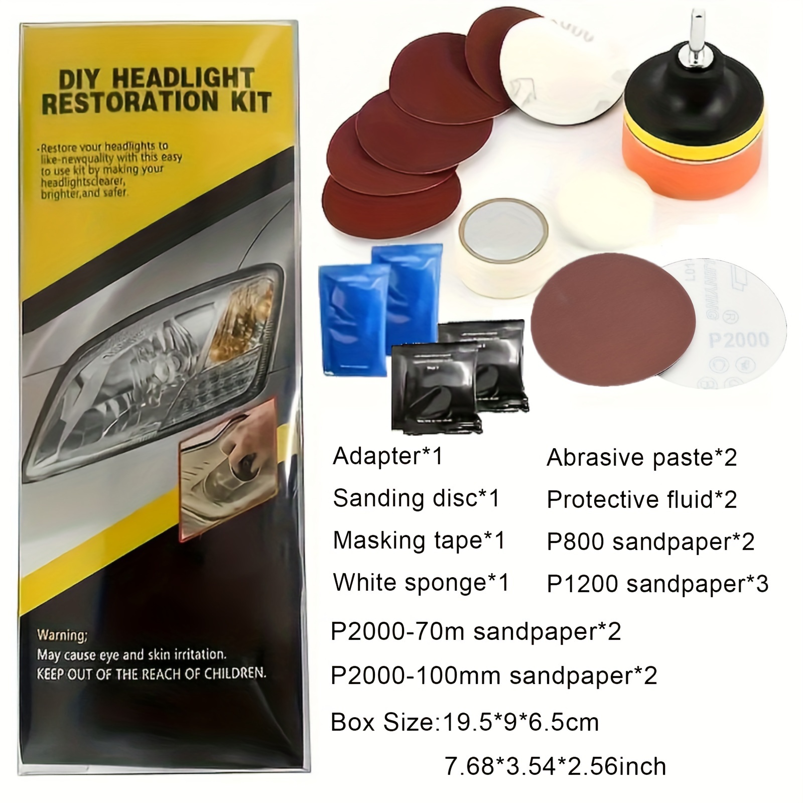 

Car Headlight Restoration Polishing Kits Headlamp Repair Kits Car Light Polisher Cleaning Paste Car Agent