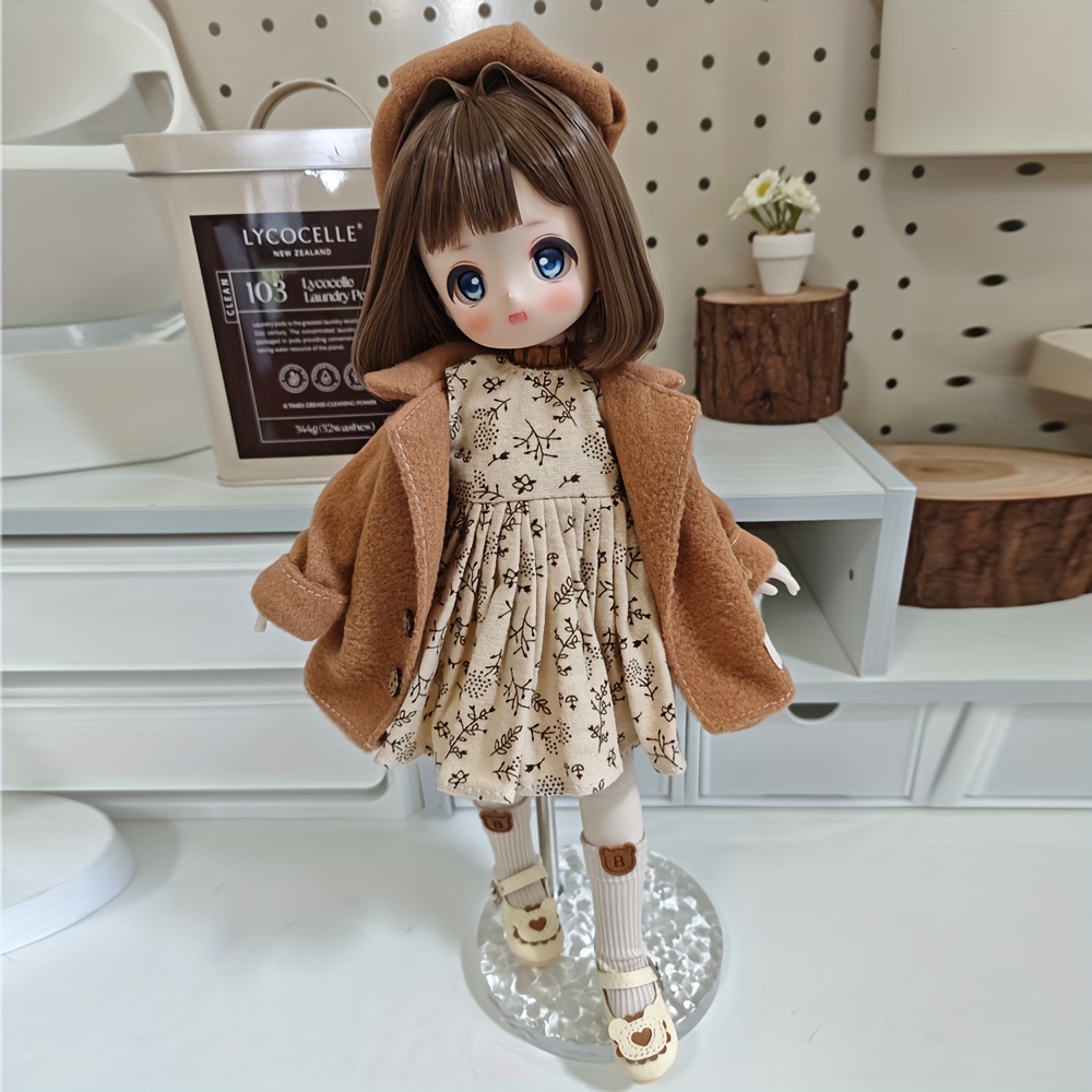 Puppenkleidung Winter-Set – 4 Handgefertigte Outfits Für 29-cm-Puppen, Inkl. Schuhe & Strümpfe