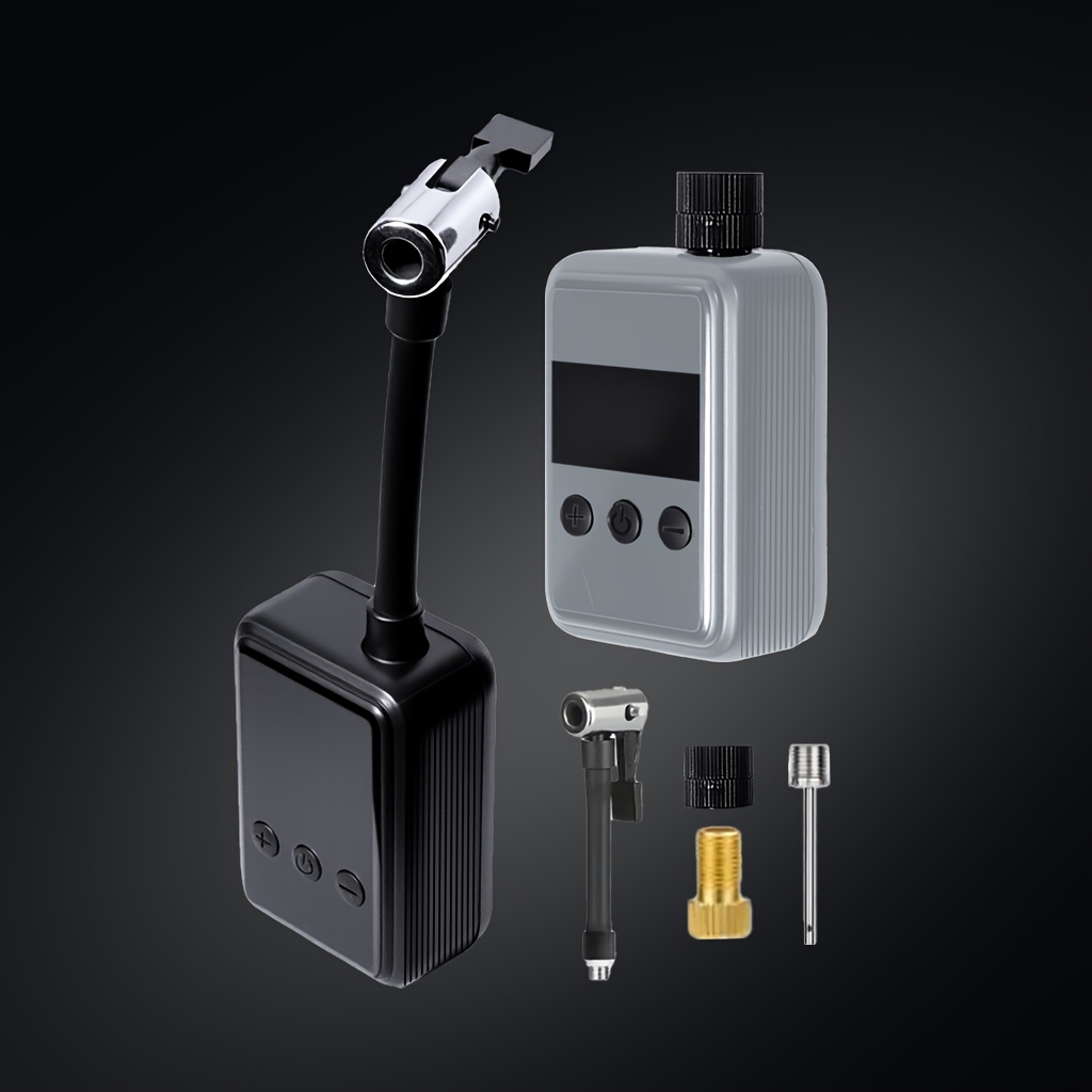 TEMU 150psi Mini Bike Pump, Portable Cordless Bicycle Electric Air Pump, Ultra-compact Tire Inflator, Digital Lcd Pressure Gauge, Usb Charging,
