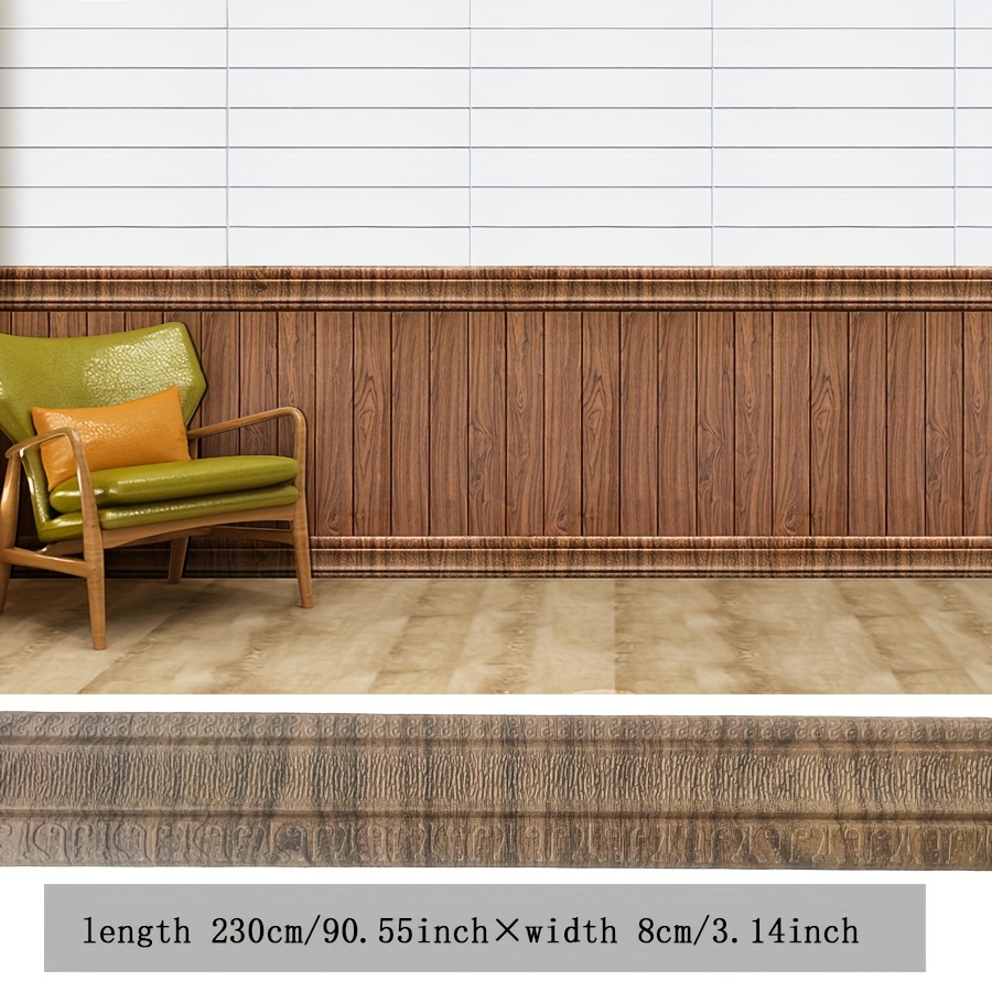 Image of Self-adhesive Waistline Bedroom Door And Window Edge Trim Decorative Strip Three-dimensional Wall Sticker Waterproof Moistureproof Each Side Tape