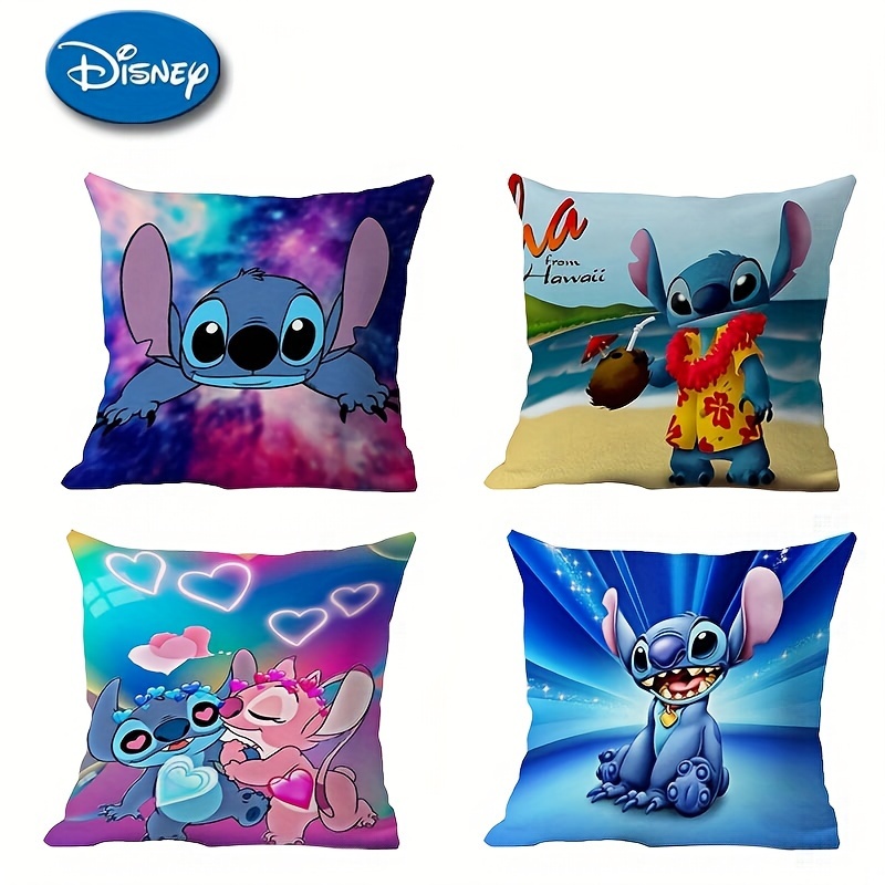 

Disney Plush Pillowcase - Cute Cartoon Sleeping Cover With Zipper Closure, Perfect For Bedroom, Couch, Dorm Decor - Hand Washable Polyester