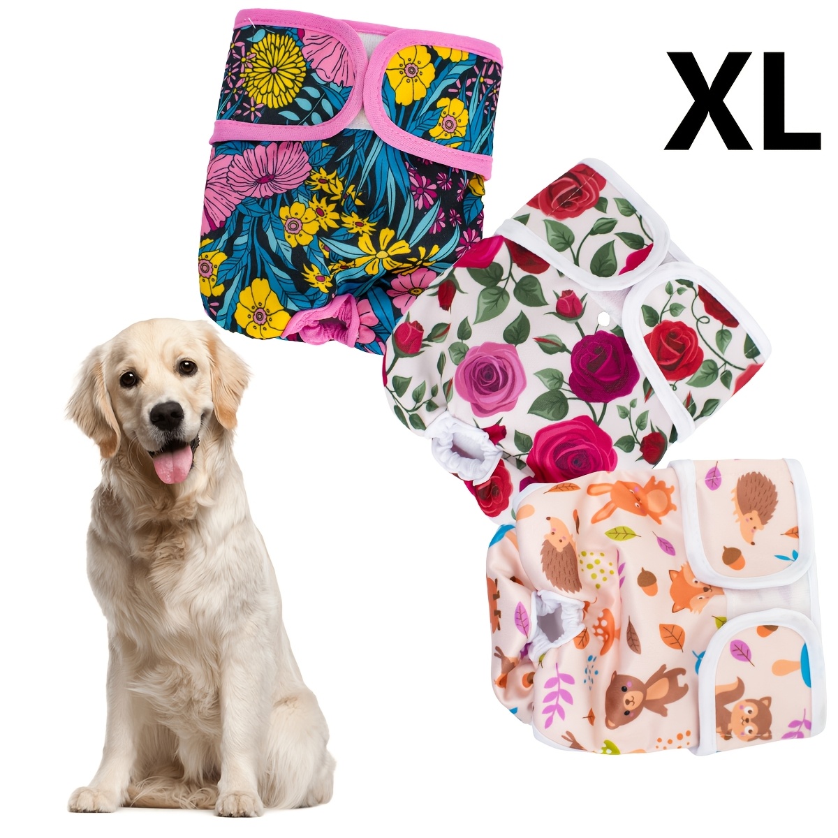 Washable Dog Diaper Female Dog Washable Female Dog Diaper Set Garden Breeze