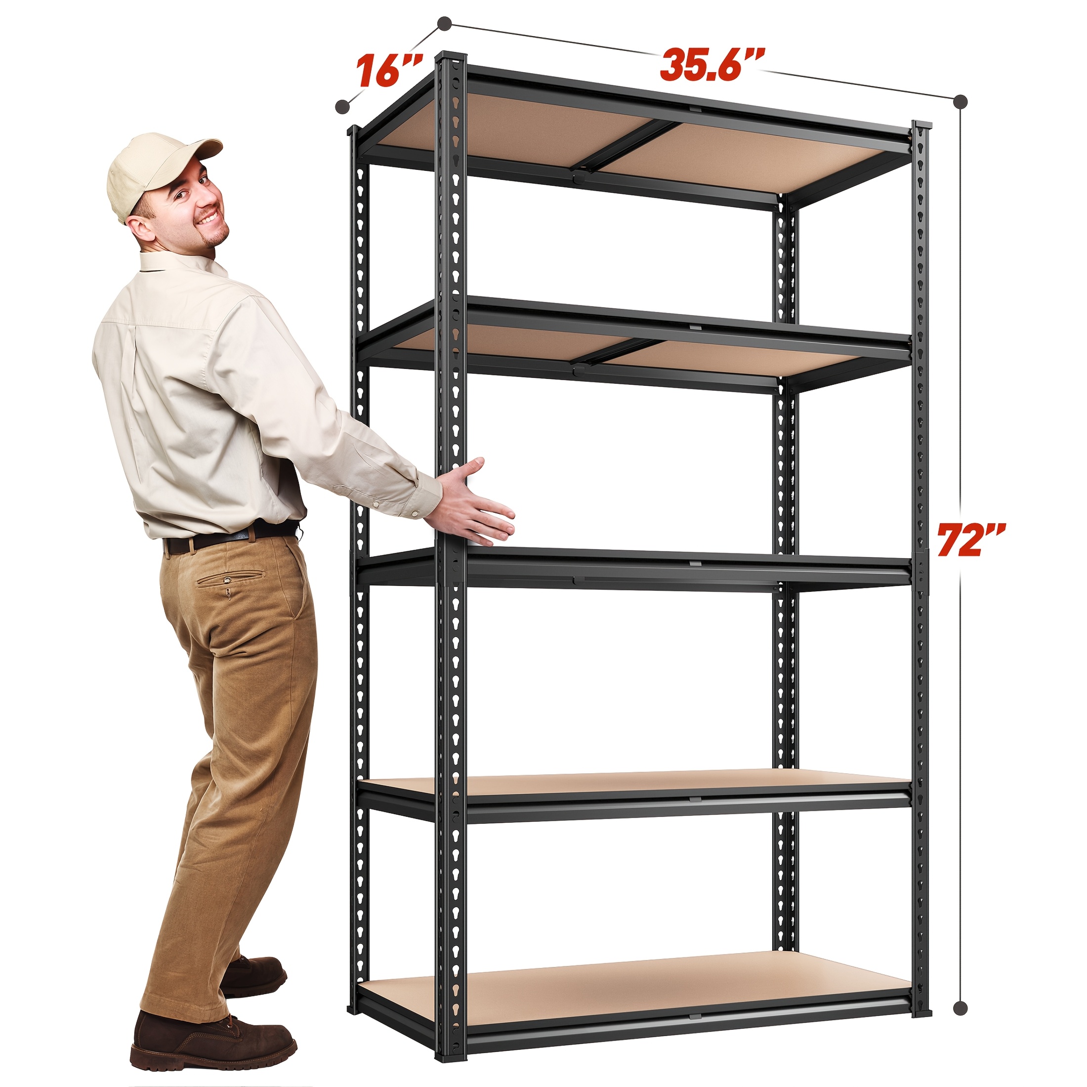 [Heavy Duty Shelving] 72''H Kitchen Standing Rack/Standing Baker'S Rack 2000LBS Garage Shelving 72