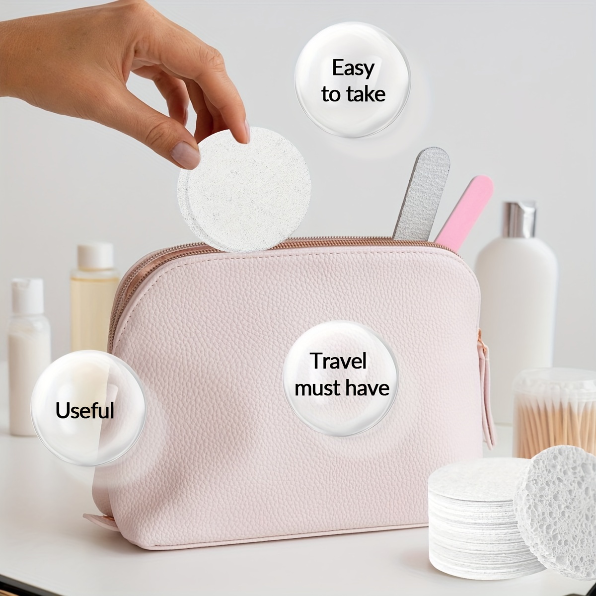 Komprimierte Gesichtsschwämme In Blumenform – 50 Stück, Wiederverwendbar, Für Make-up-Entfernung & Peeling
