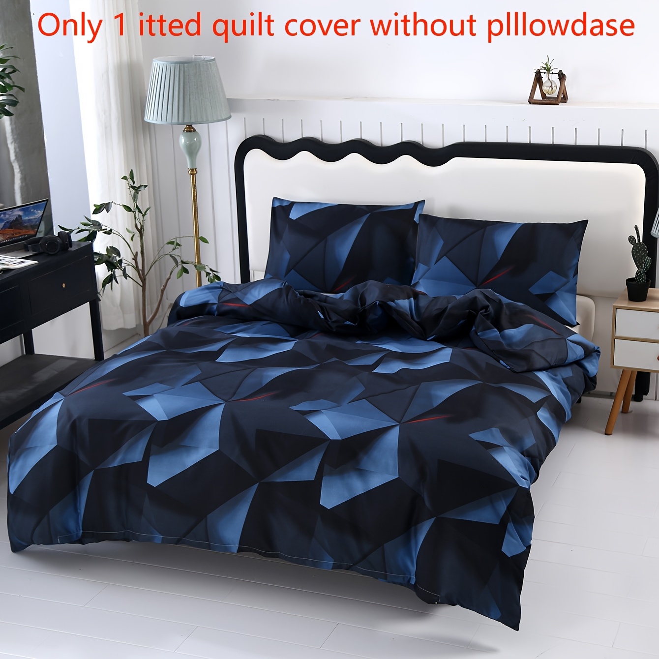 Image of 1pc 1 Gradient Abstract Duvet Cover High-end Brushed Skin-friendly/comfortable/geometric/floral Suitable For Home/hotel/dormitory/bedroom Supplies No Filling