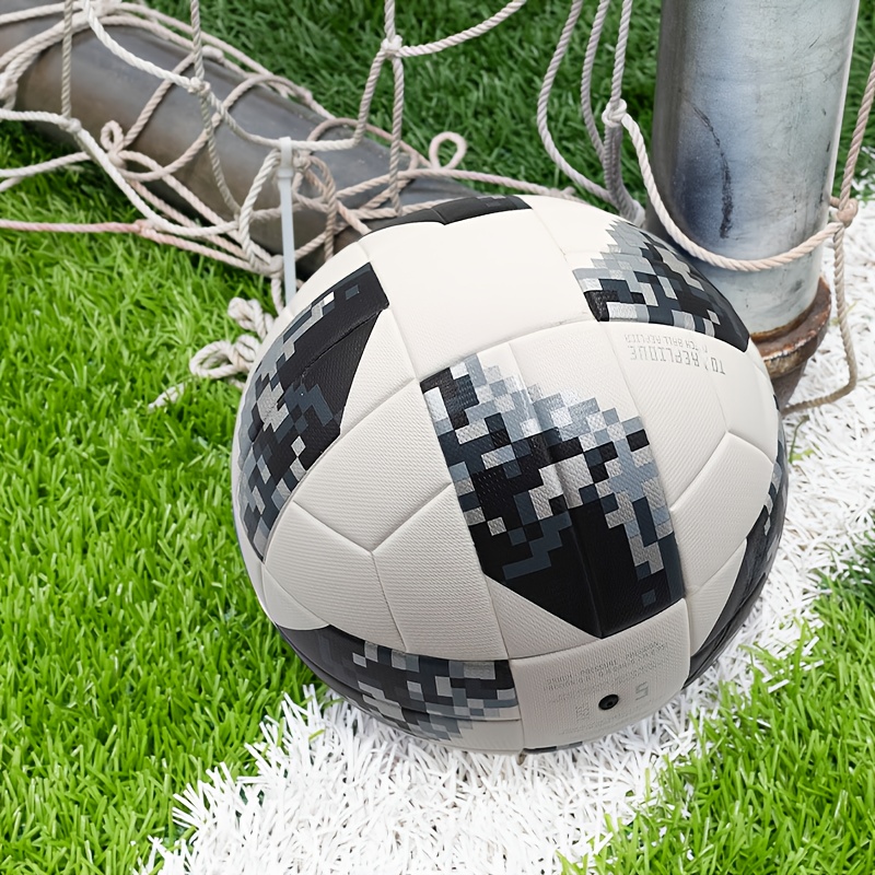  soccer ball, pu material heat bonding football, high  , waterproof and wear-resistant, adult training competition ball, black and  , high-  christmas, thanksgiving and birthday holiday gift football Product details 2