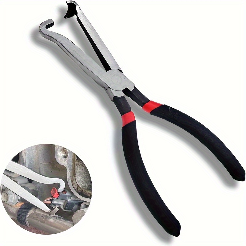 

8-inch Carbon Steel Automotive Electrical Connector Disconnect Pliers For Removing Locking Tabs, Fuel Injectors, And Ignition Coils