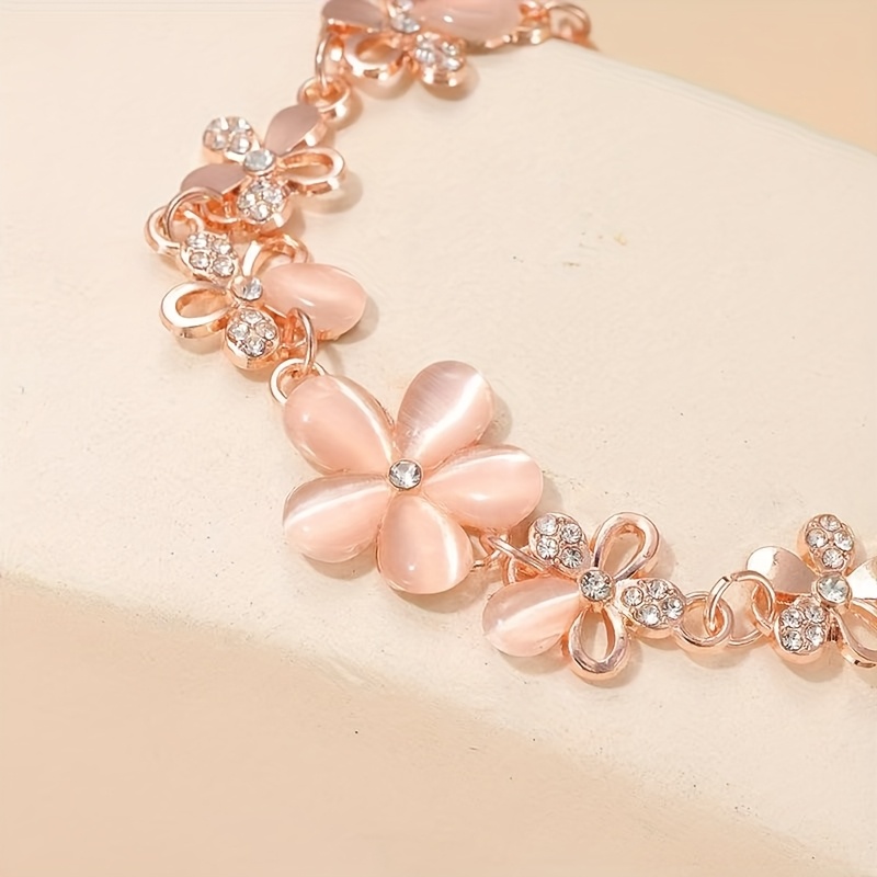 TEMU 1pc Of A Delicate Bracelet For Women, Featuring Versatile Rhinestone Accents