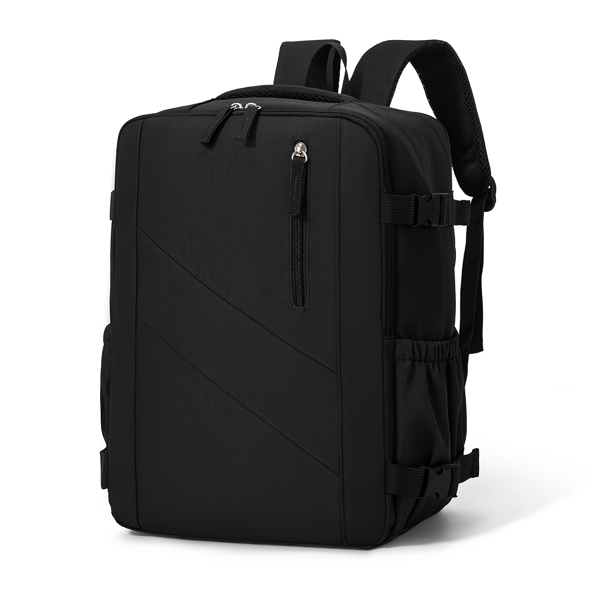 TEMU 40x30x20cm Anti-theft Travel Backpack, Ryanair Easyjet Approved Carry-on Luggage, 180° Opening With Combination Lock, Shoe Compartment, Tsa