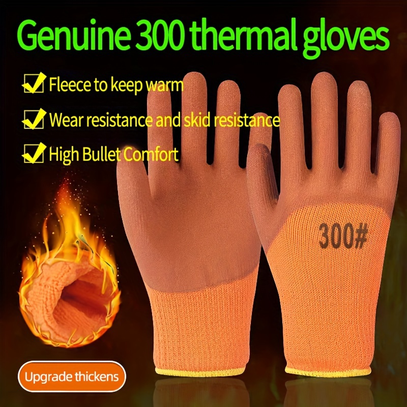 L Size Waterproof Thermal Work Gloves Superior Grip Coating - Temu