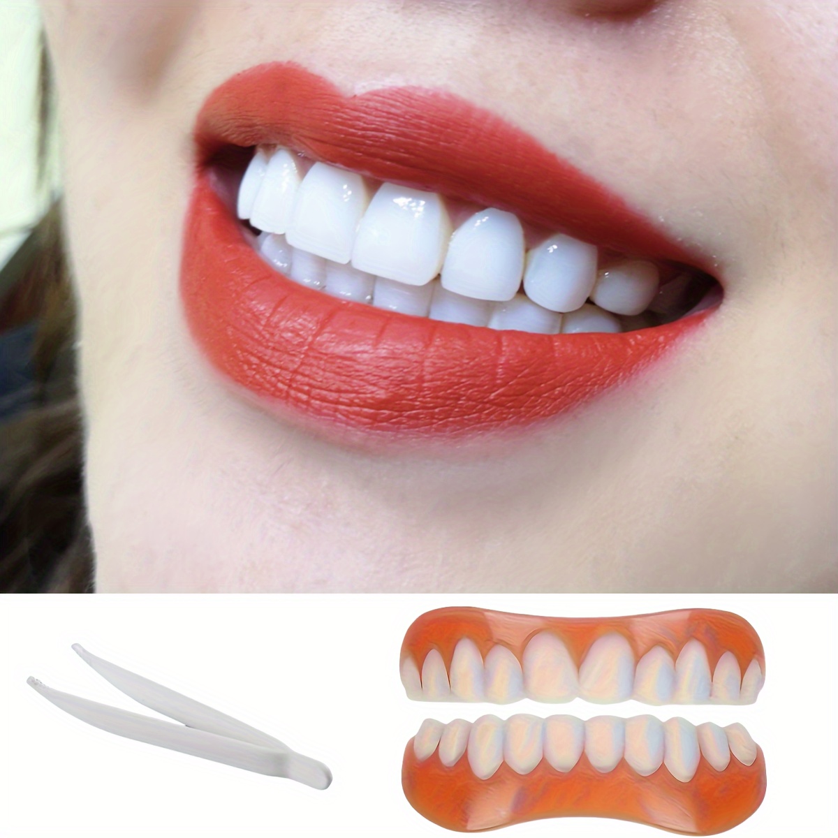 

3pcs Teeth Veneers Kit - & Remove, Unisex, Accessories For Christmas , Unscented, Effect Tools & Accessories Set