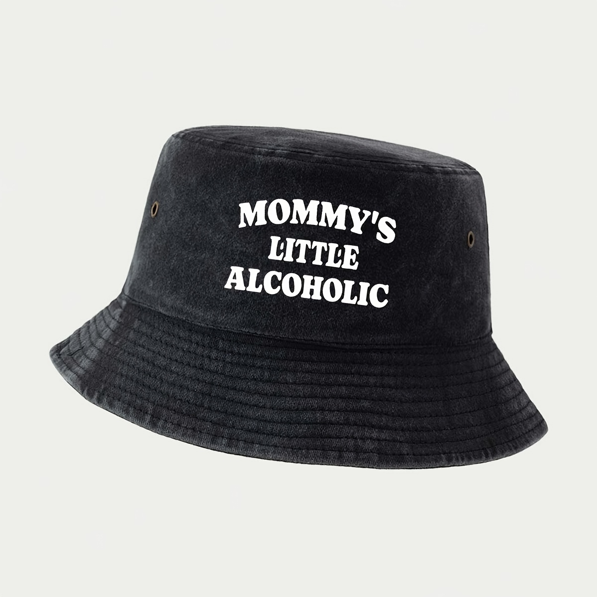 TEMU A Bucket Hat Featuring The Humorous And Satirical English " Little Alcoholic." A Versatile, Lightweight, And Foldable Bucket Hat Suitable For