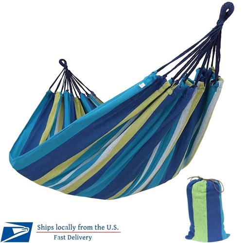 outdoor leisure hammock garden camping swinging bed with carry bag for patio backyard porch furniture backyard lounging lightweight design portable hammock textile sturdy construction suspended seating hanging bed travelers