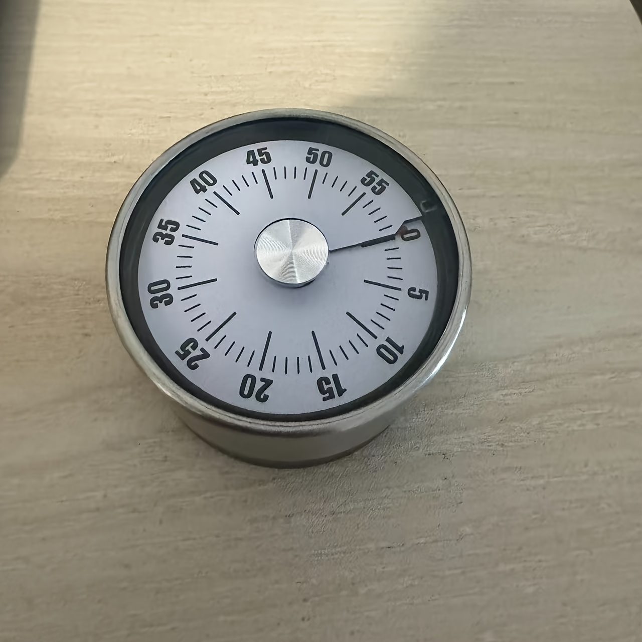 TEMU Stainless Mechanical Analog Kitchen Timer With Magnetic Base & Clear Alarm Bell - Analog Clock (0-) For Cooking, Learning, Games, Classroom,