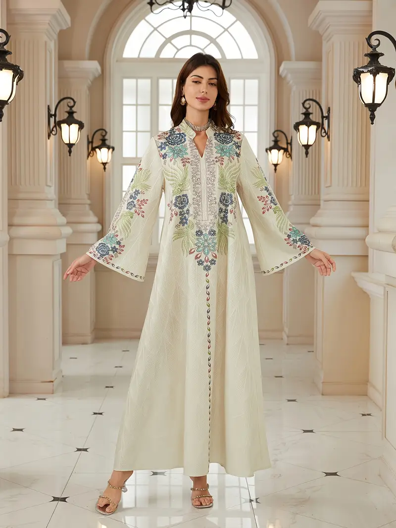 Kaftan Gown Women's Evening Dress, Suitable for Festive Banquets, Featuring * Fabric Design! Elegant and Chic Long Dress, Vacation-style Dress Kaftan Gown Women's Evening Dress, Suitable for Festive Banquets, Featuring * Fabric Design! Elegant and Chic Long Dress, Vacation-style Dress