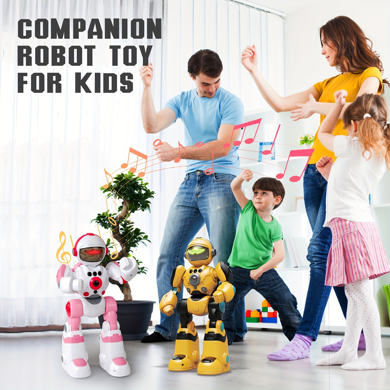 FUUY Children's Toy Robot, Programmable Robot, Remote Control Intelligent Reply, Walking And Dancing Robot, Adjustable Volume, Magical Voice Robot, Birthday Gift
