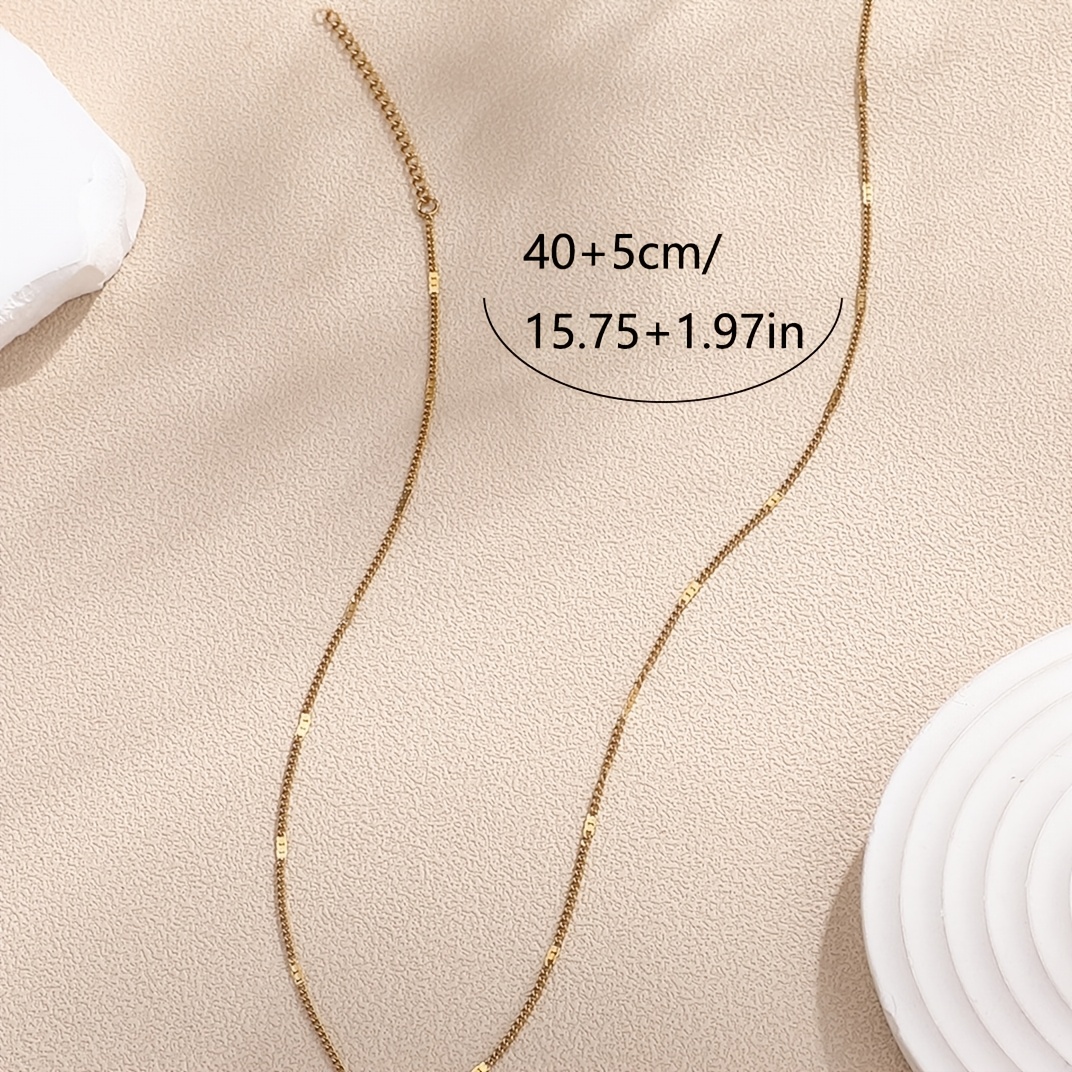 Women's Minimalist Waterproof Stainless Steel Chain Necklace