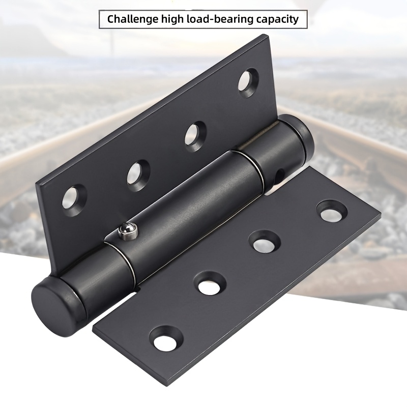 2pcs 4 inch hydraulic spring hinge buffer door closer with positioning rebound hinge automatic closing hydraulic spring hinge 0