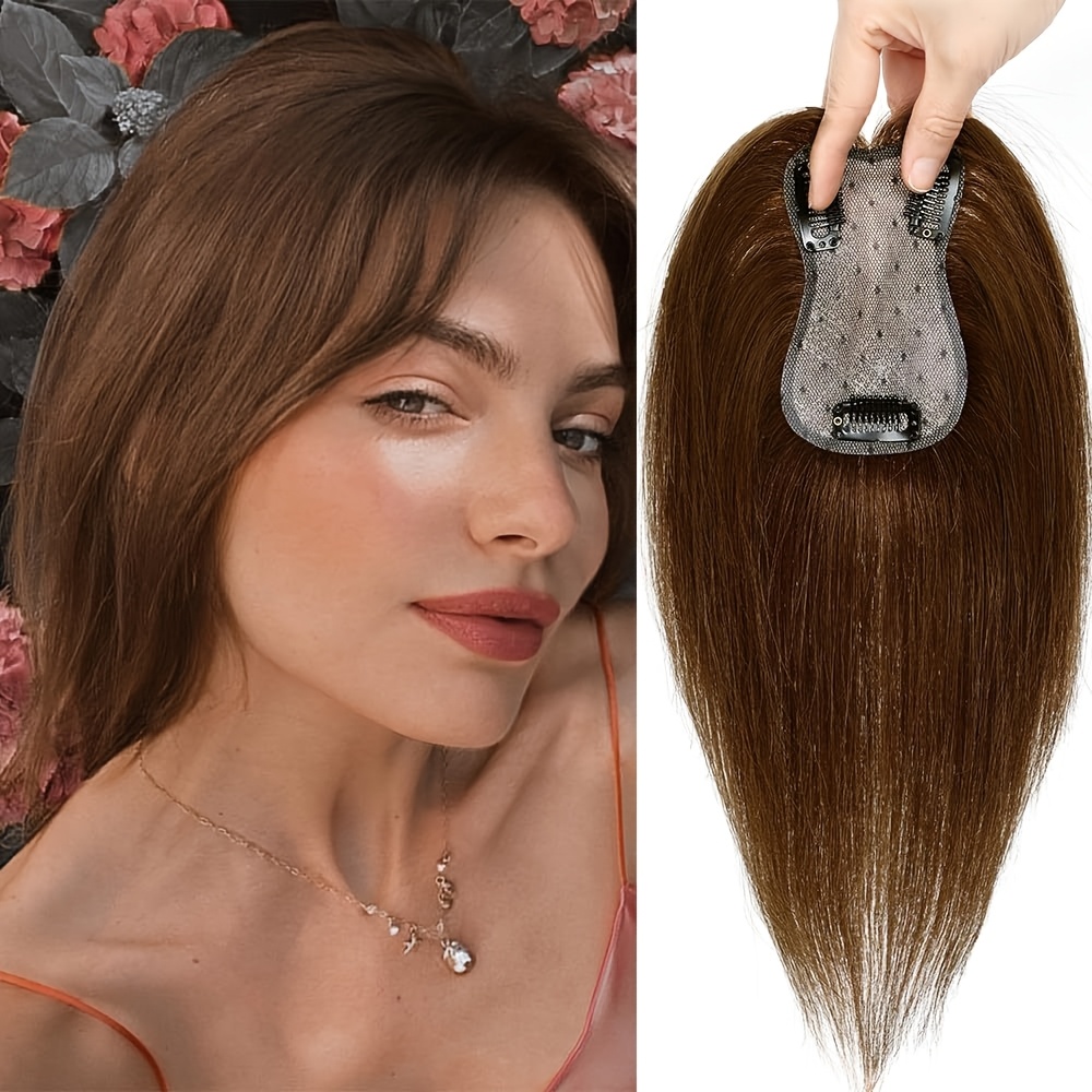 14 inch clip-in hair toppers for women with thinning hair  display picture 1