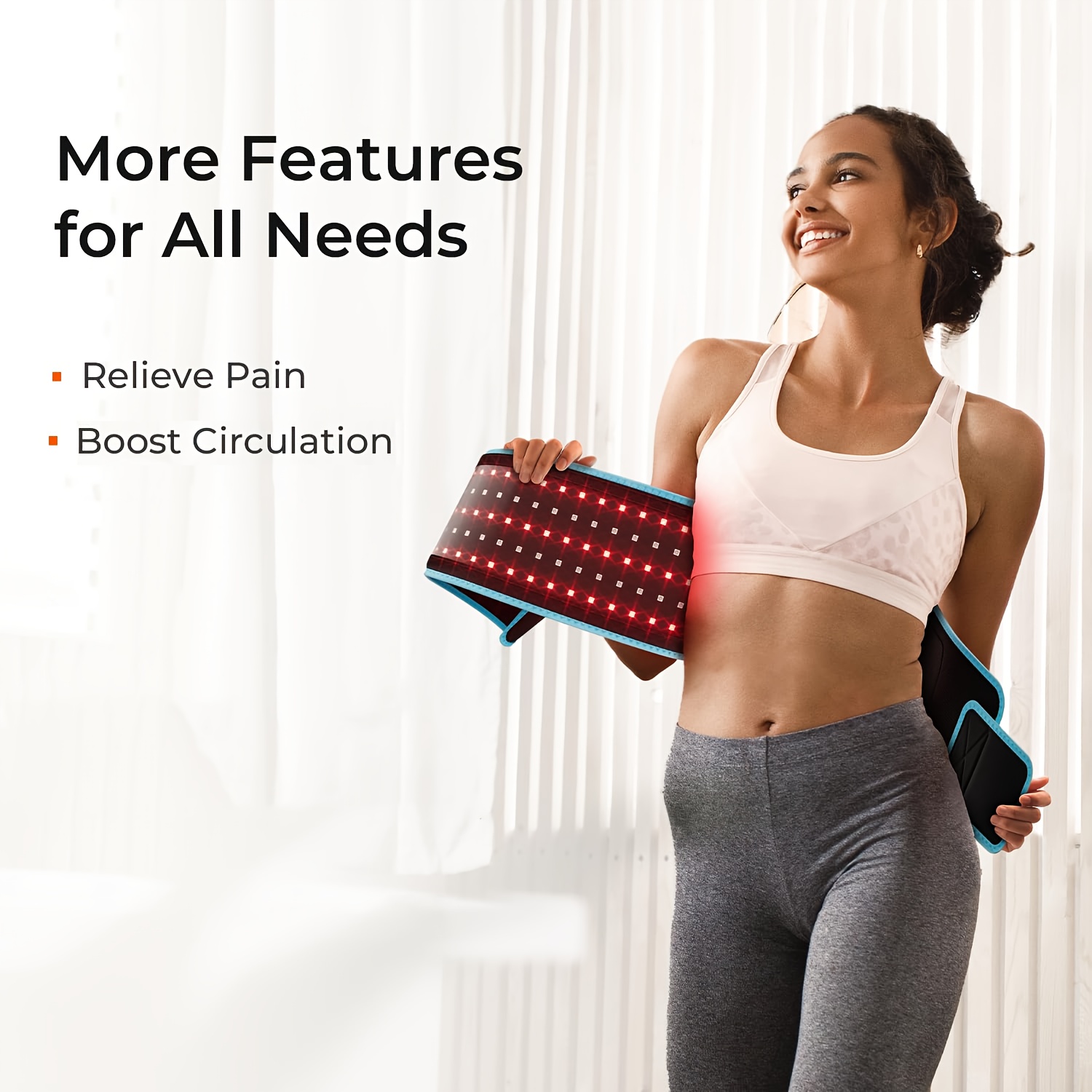 100 LED Red Light & Infrared Massage Belt