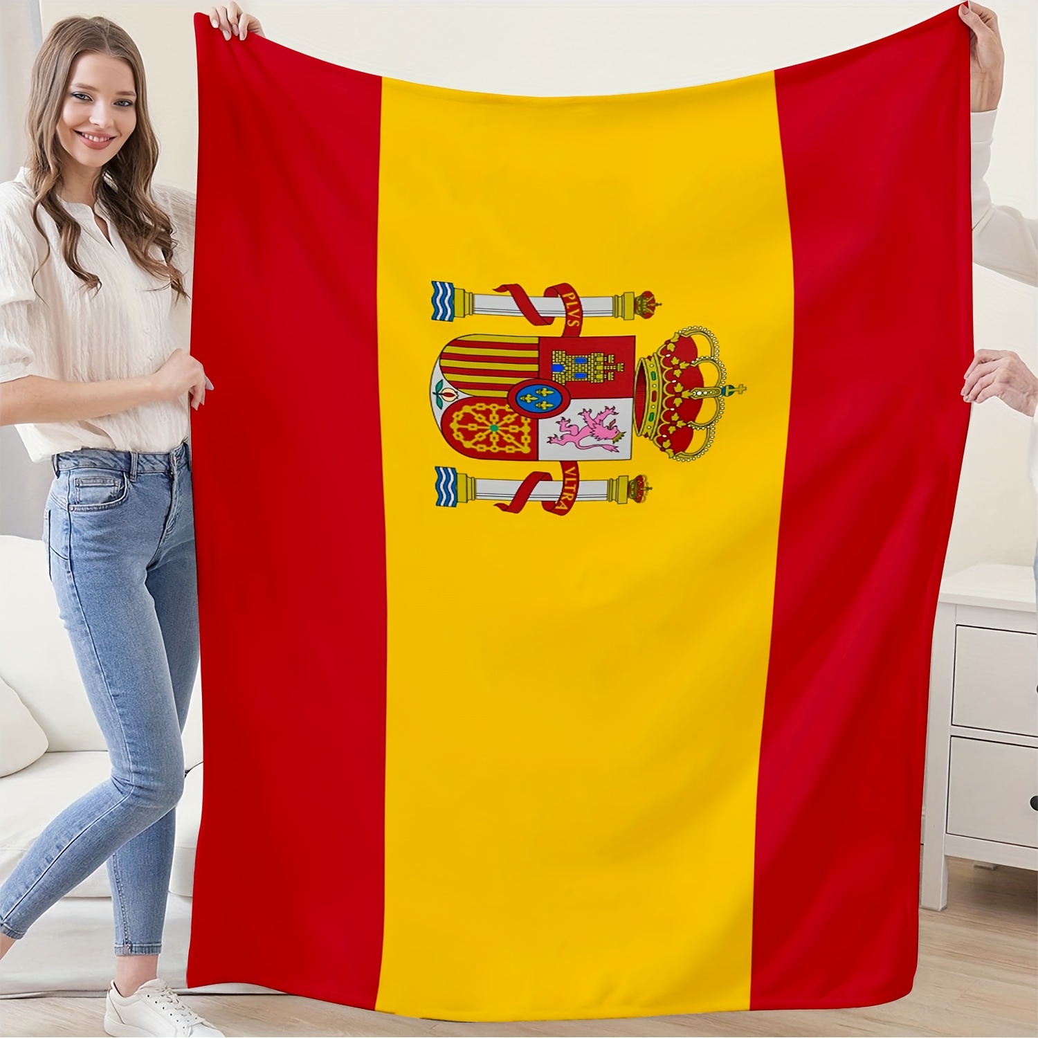 

Spain Flannel Blanket - -, , And For - For , Bedroom, , Use, And