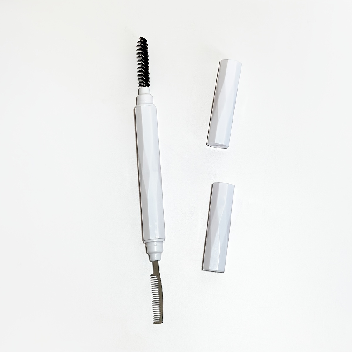 TEMU 1pc Portable Double-ended Eyebrow And Eyelash Comb, Spiral Brush With Stainless Steel Needles, Eyebrow And Eyelash Styling And Setting Makeup