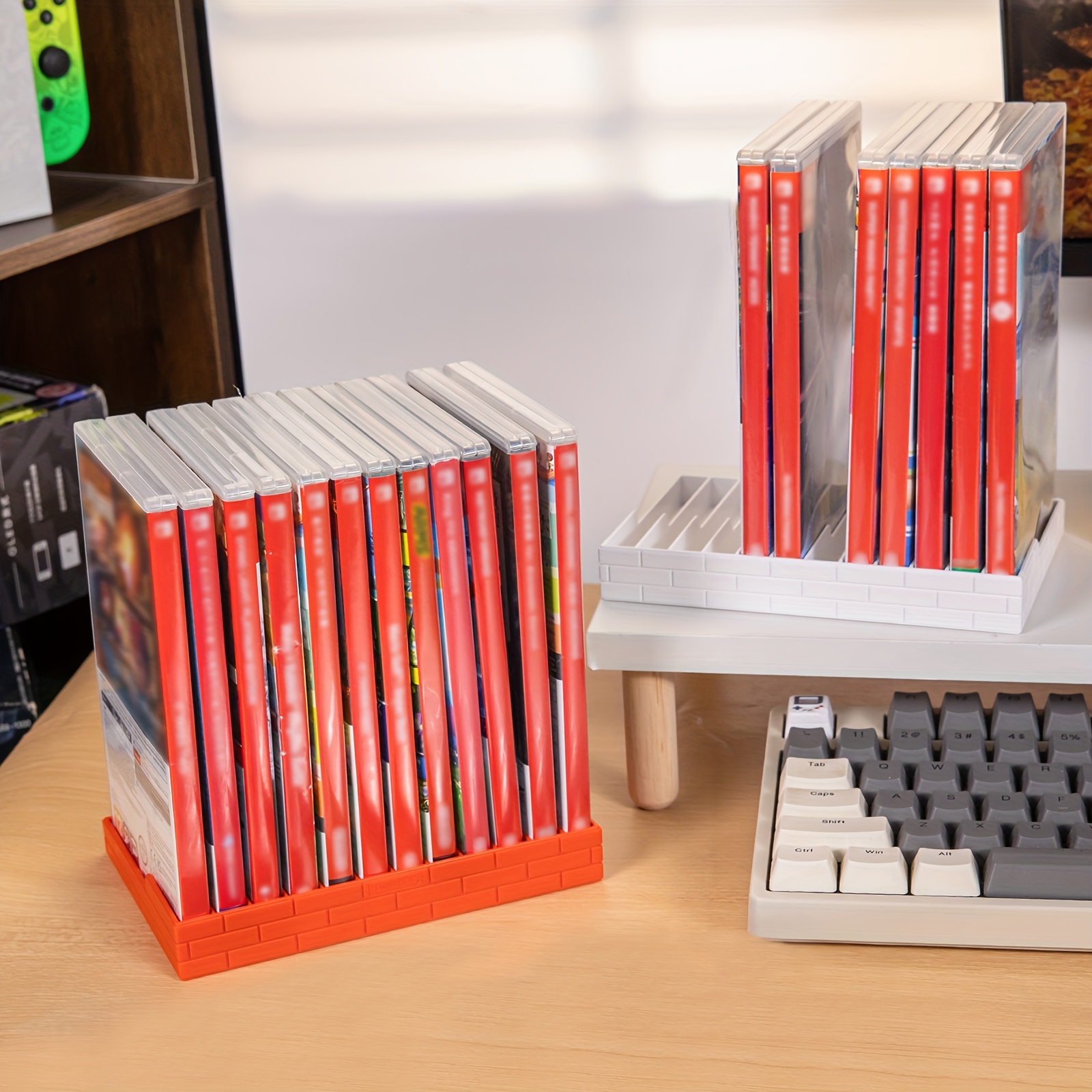 item picture   switch 2 game card holder in   traditional white can hold up to 12 switch game cards accessory for switch1   game card storage