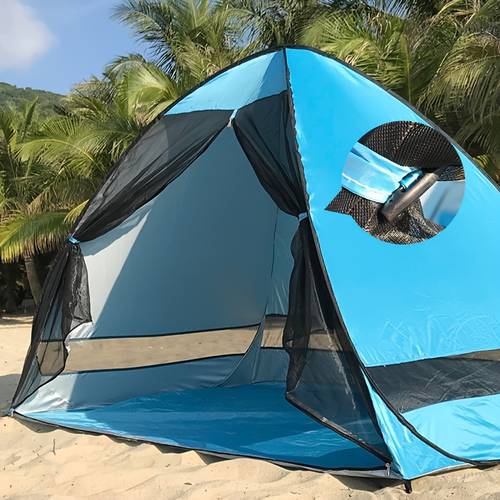 outdoor portable quick opening sunshade tent to build a beach tent suitable for park beach movable shelter tent quick opening tent