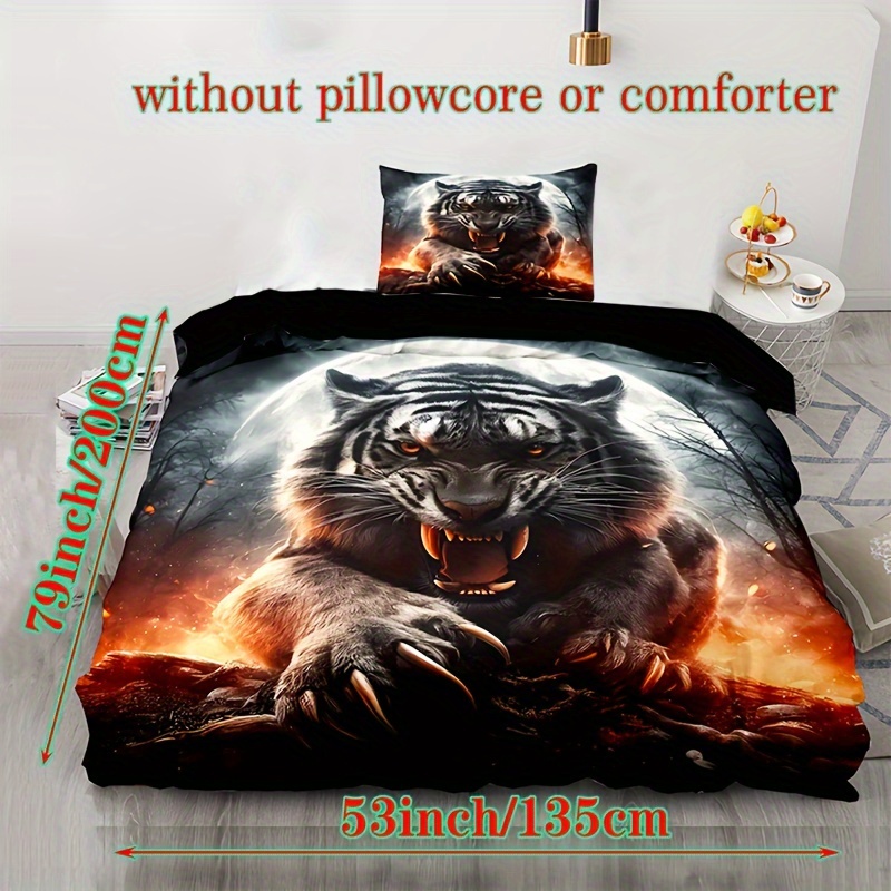 Image of Duvet Cover Set 2/3pcs Stylish Cover. Hd - Soft, Breathable, Suitable For - (no Fill) - Bedroom, Room Or Dormitory Decoration, Student Accommodation