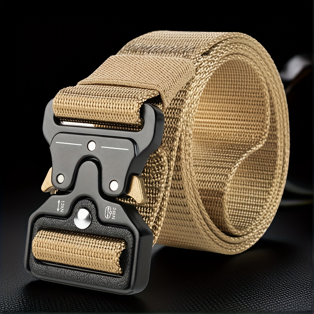 Men's Tactical Belt with Quick Release Buckle