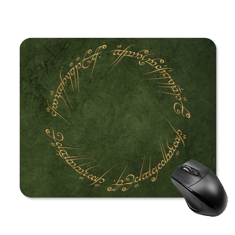 

Vintage Ring Mouse Pad: 9.5 X 7.9 Inch Rubber Mouse Pad With Non-slip Grip For Computer Desk, Laptop, And Office Use