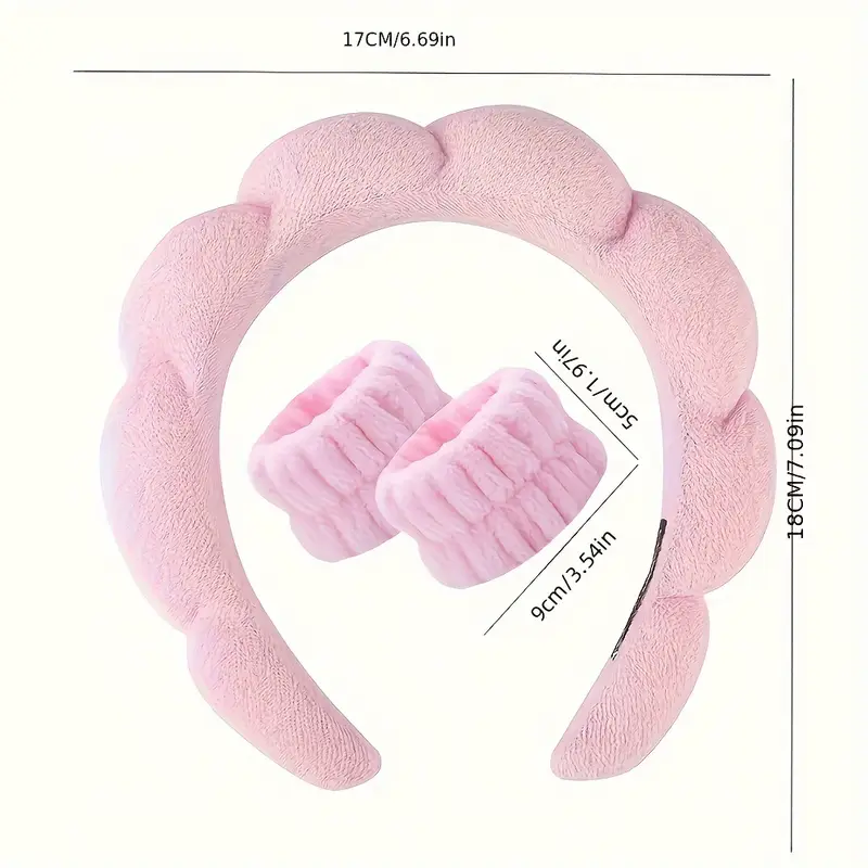 2 Pièces Bandes de Cheveux Noeud Bandeaux de Maquillage Bandeaux de Spa de Noeud Bandeaux en 2 Pièces Bandes de Cheveux Noeud Bandeaux de Maquillage Bandeaux de Spa de Noeud Bandeaux en