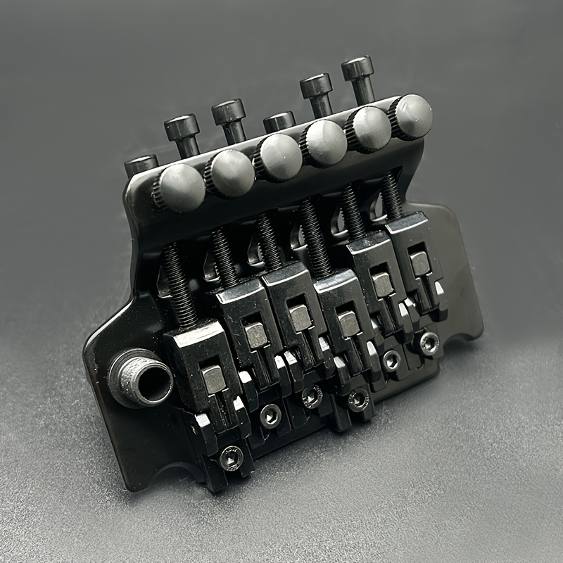 [Alloy Guitar Tremolo Bridge] Double Locking System Alloy Electric Guitar Tremolo Bridge | Black, Silvery Grey, Golden