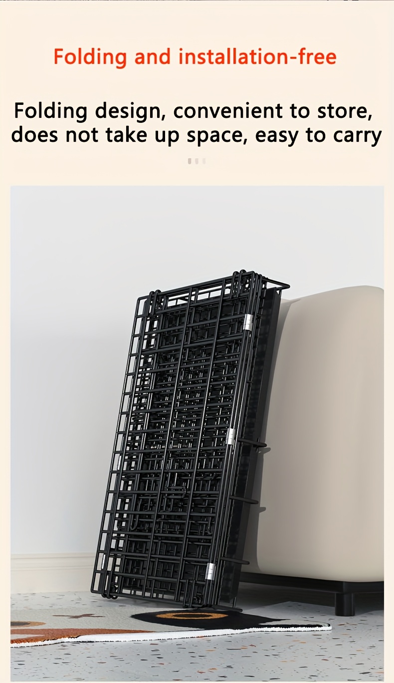 Rabbit Cage, Double-layer Design, Encrypted Design, Suitable For Guinea Pigs, Dutch Pigs, Rabbits, Pigeons, Cats, Hedgehogs And Other Pets, With Four Supplies: Manure Tray, Food Box, Water Box, Foot Mat