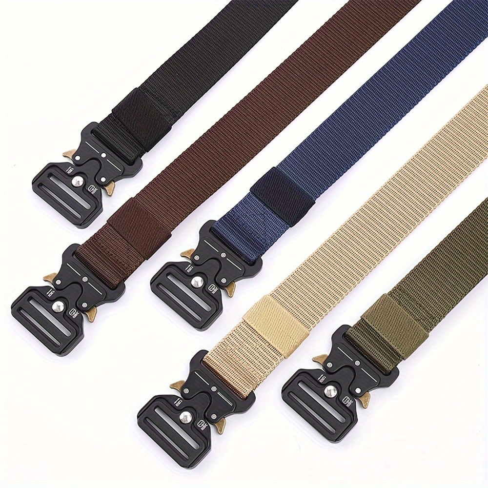 

1pc 130cm/51.2in Tactical Belt, Multifunctional Alloy Buckle Nylon Belt, Outdoor Buckle Belt, Special Forces Belt, Gifts For Dads, Husbands And Boyfriends