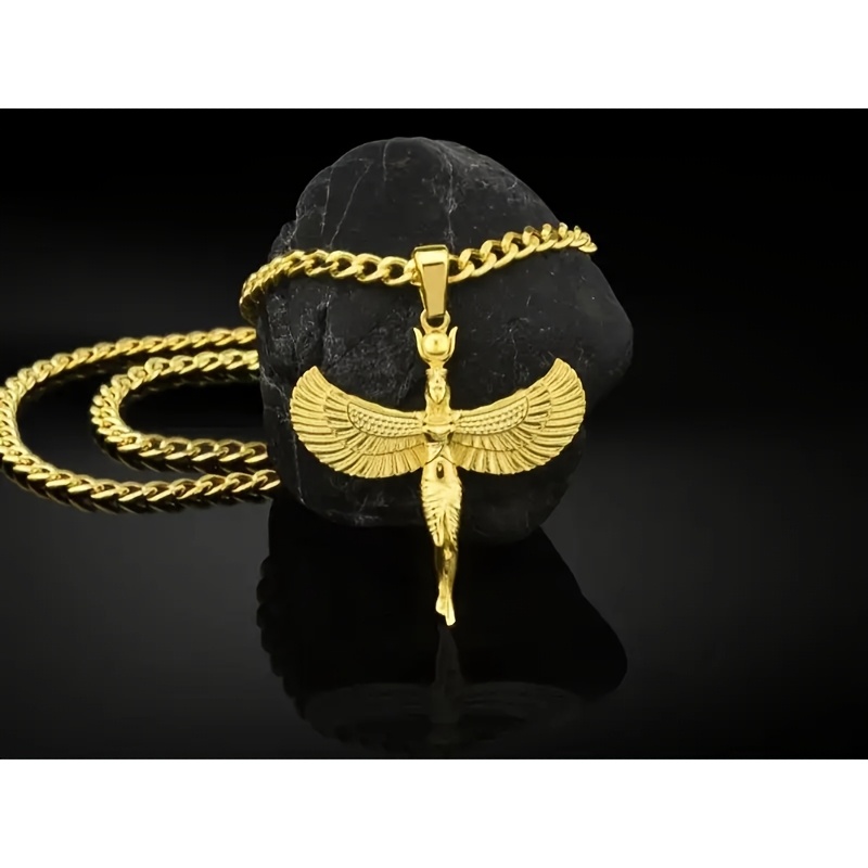 Egyptian Winged Goddess Pendant, Egyptian Pendant, Most Pendant, Birthday Gift