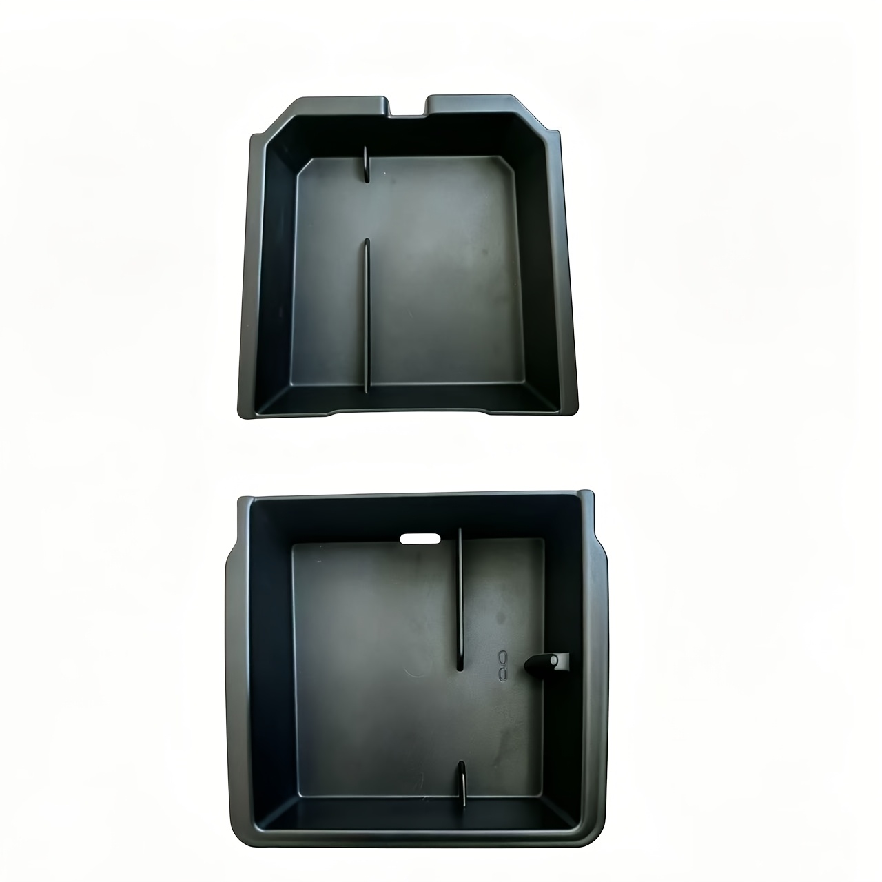 TEMU Lot de 2 boîtes de rangement supérieures pour console et accoudoirs, modifications intérieures pour Tesla Model 3/Y 2025-2026 Version Refreshed