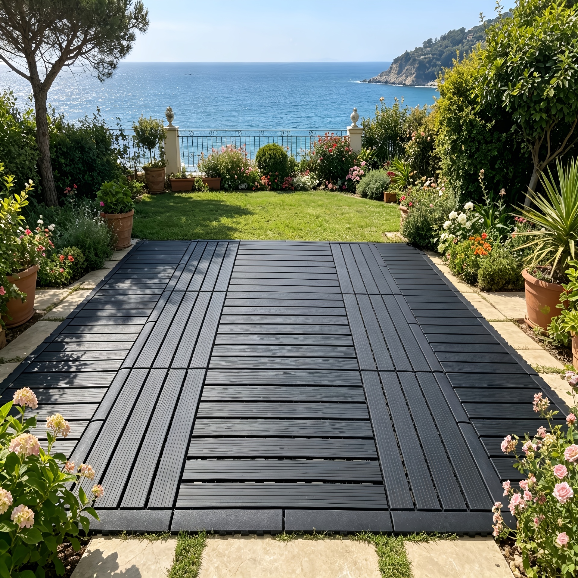 large interlocking floor tiles waterproof outdoor and indoor flooring suitable for patios     backyards and bedrooms