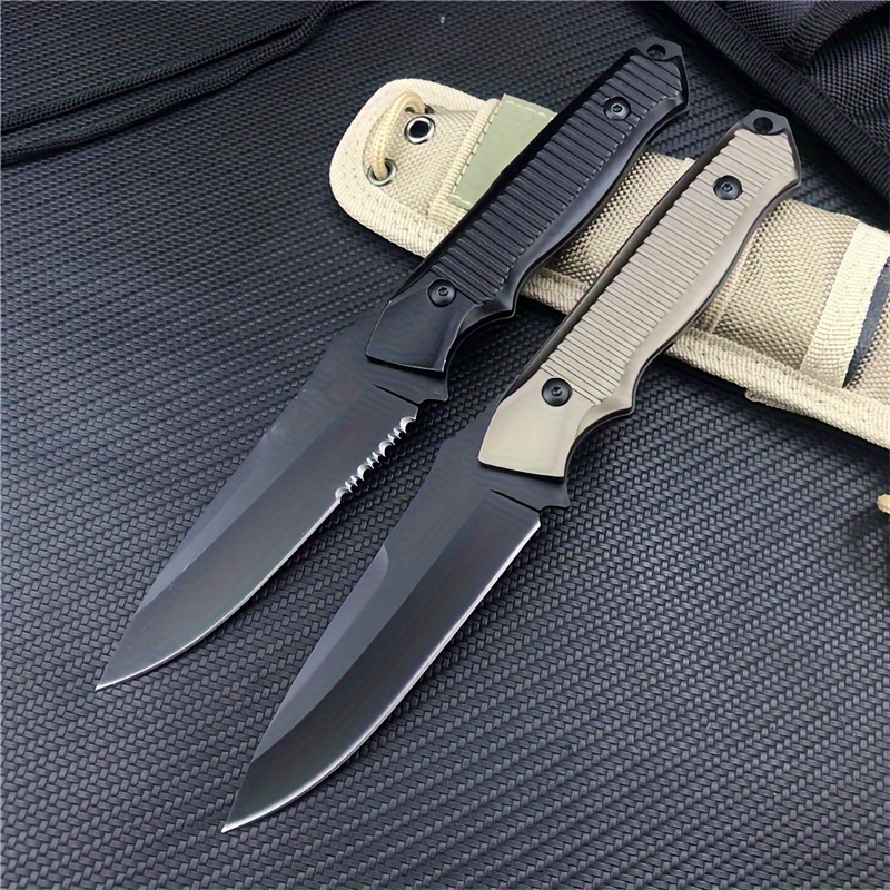 Fixed Blade D2 Steel Outdoor Hunting Knife Wilderness - Temu