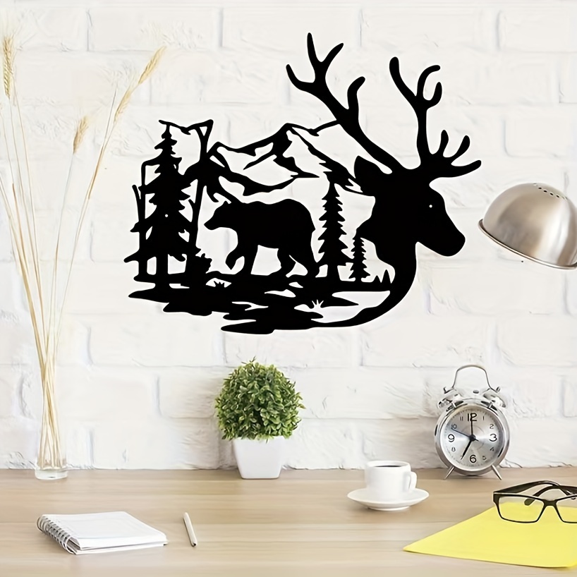 Deer Hunting Wood Wall Decor Family Tree A Tree Stand In - Temu