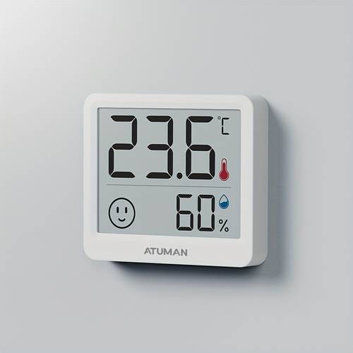 mini digital hygrometer and indoor thermometer of switching between and accurate temperature and humidity gauge suitable for home office bedroom and greenhouse