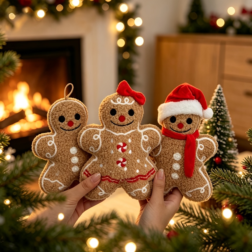 Gingerbread Plush Christmas Stuffed Toy