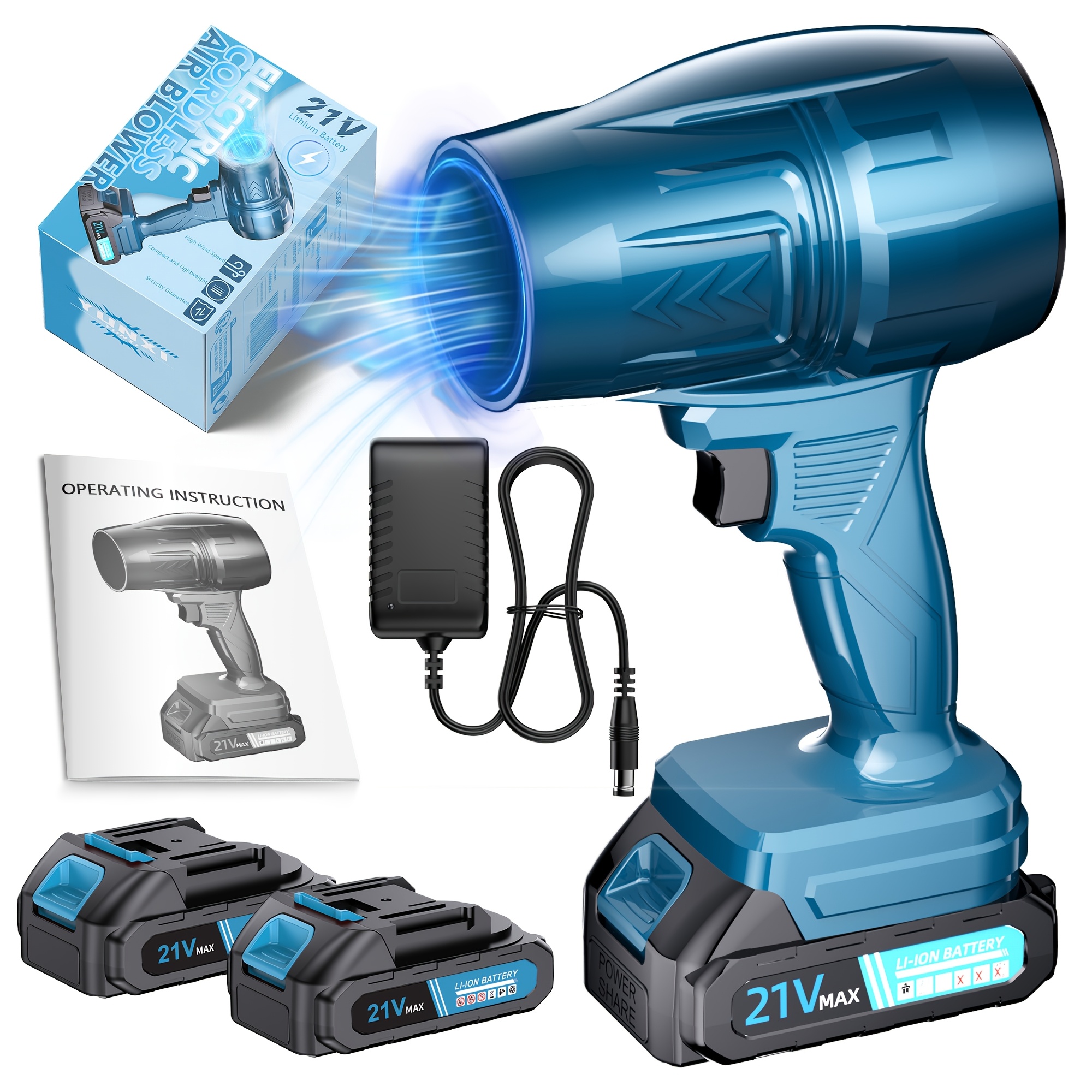 Handheld Storm Machine, Lithium-ion Batteries And Equipped With A Fast Charger, Wireless Design For Easy Portability, Is A Professional Gardening Tool And A For Yard Work, Gift For Holidays, Optional
