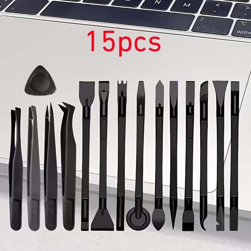 TEMU A Professional Toolkit Consisting Of 15pcs For Repairing Mobile Phones And Computers, Featuring An Anti-static Scraper Set. This Set Is Designed
