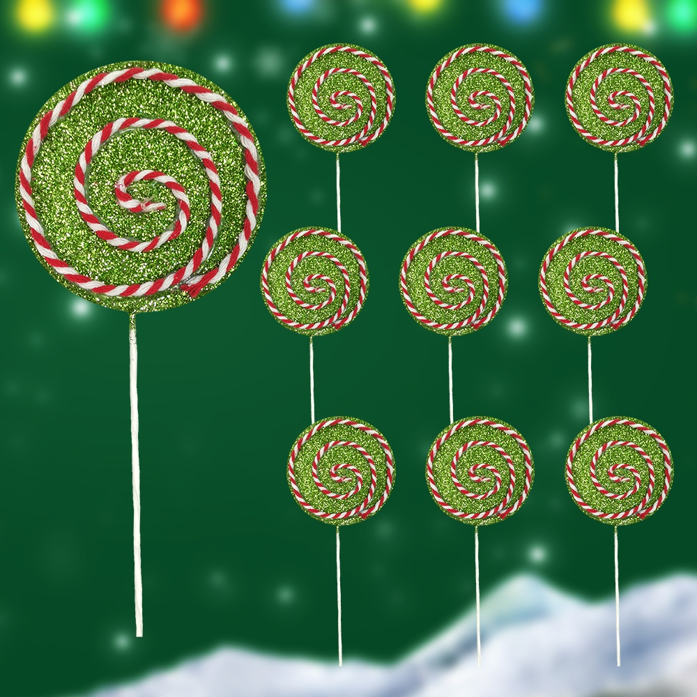 TEMU 10pcs Metal Artificial Christmas Tree Flowers With Realistic Stems & Berries - 6.6-inch - Wreath, Diy Garland, Vase Fillers Suitable For Winter,